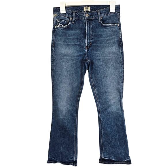 Citizens of Humanity Demy Cropped Flare Jeans Women's 27 Festival Summer Beach - Picture 1 of 13
